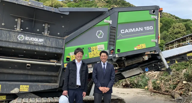 建設廃材リサイクルにおける手選別工程の自動化のイメージ画像
