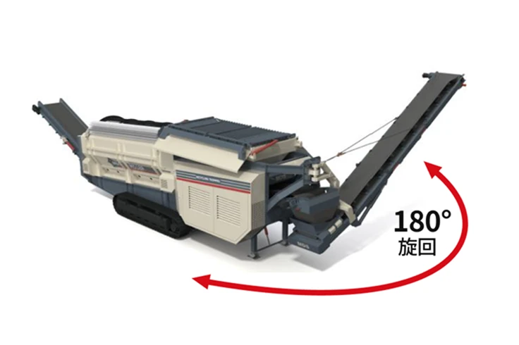 アンダーサイズコンベアは180°旋回可能のイメージ画像